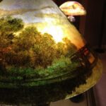 Sideview of the nature designed lamp