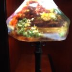 lamp with multi color print