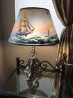 Ocean designed antique vintage lamp